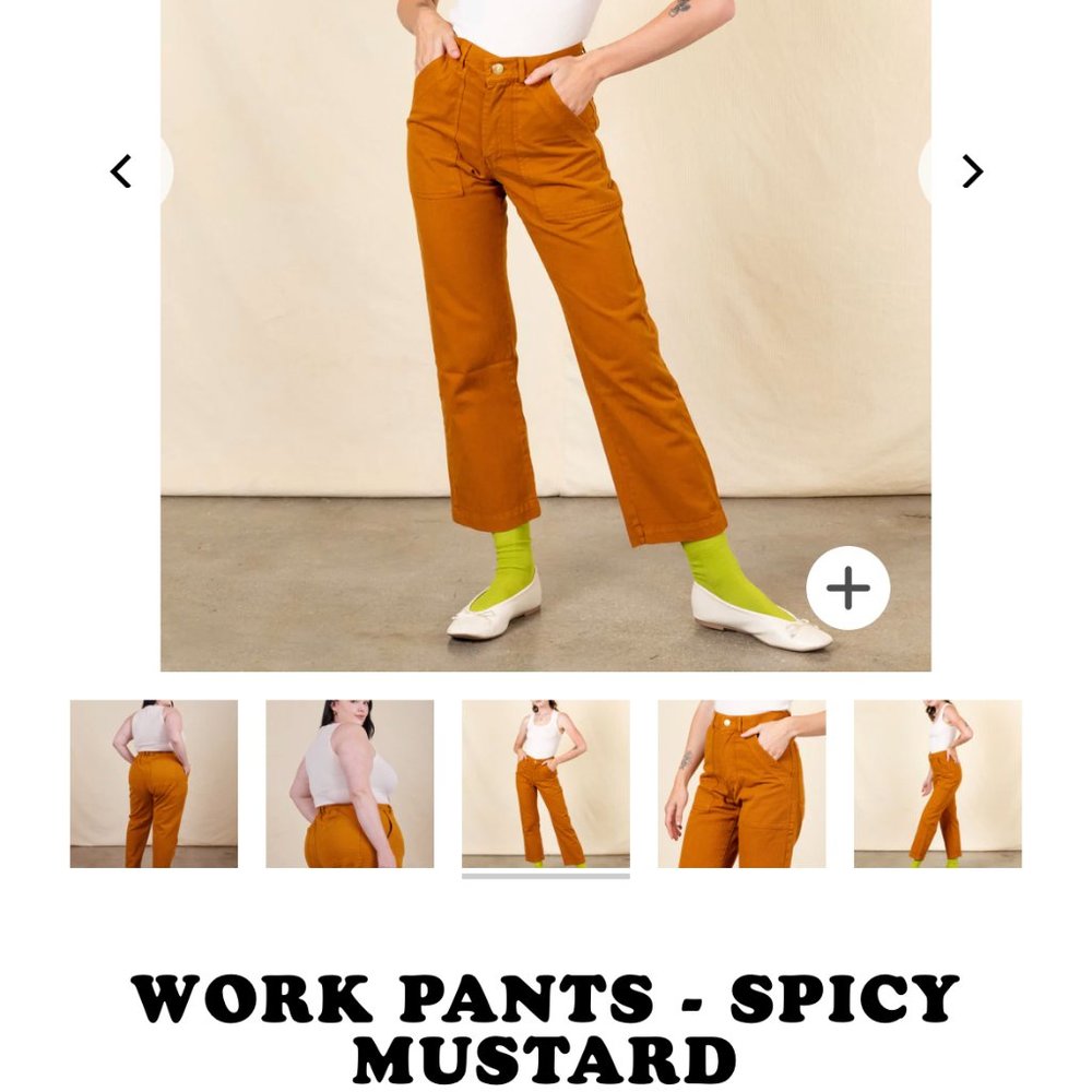 BRAND NEW NEVER WORN Big Bud Press Work Pants Spicy Mustard Size M